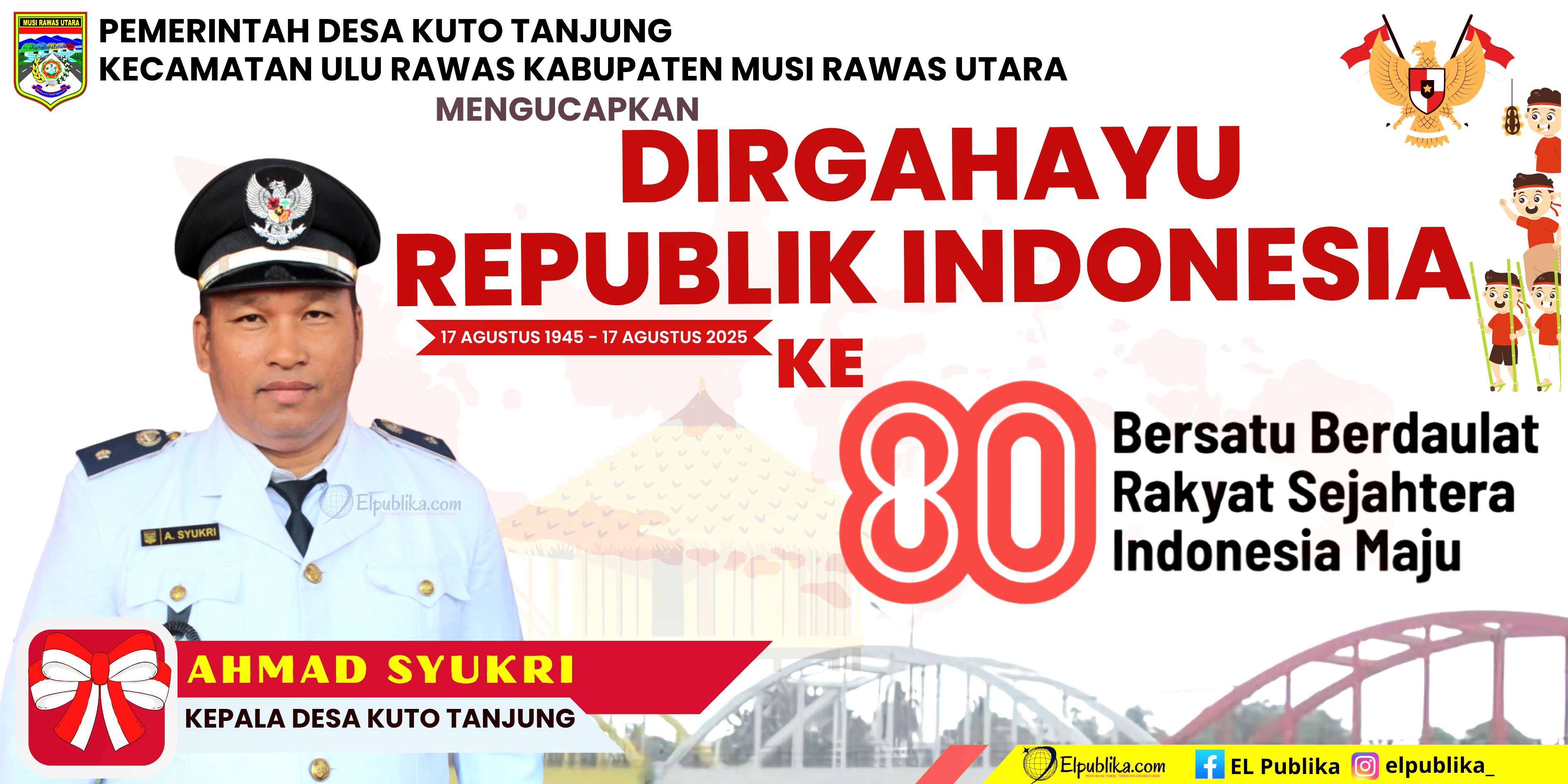 Desa Kuto Tanjung Iklan HUT RI ke-80