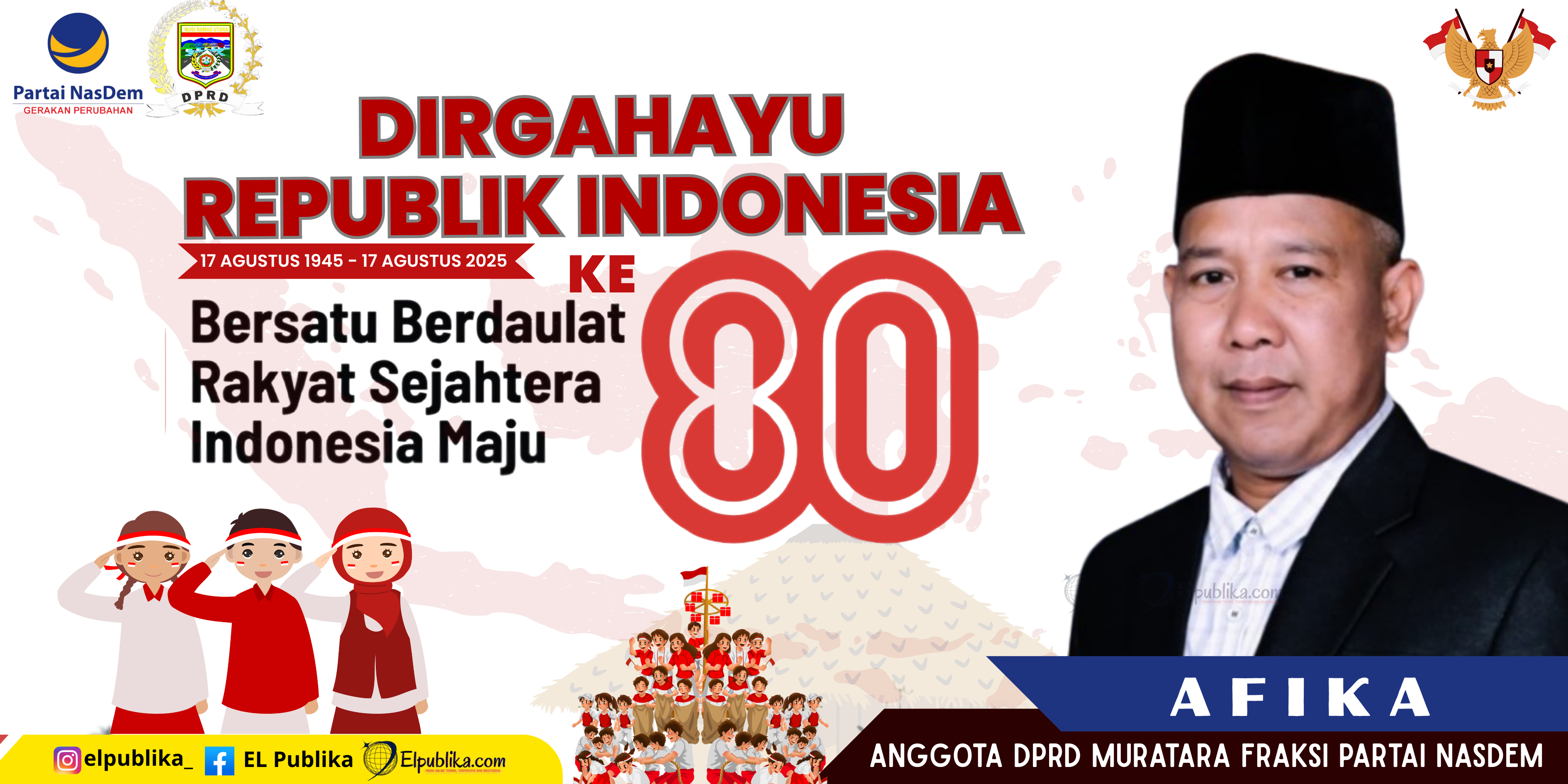 Iklan HUT RI ke 80 DPRD AFIKA