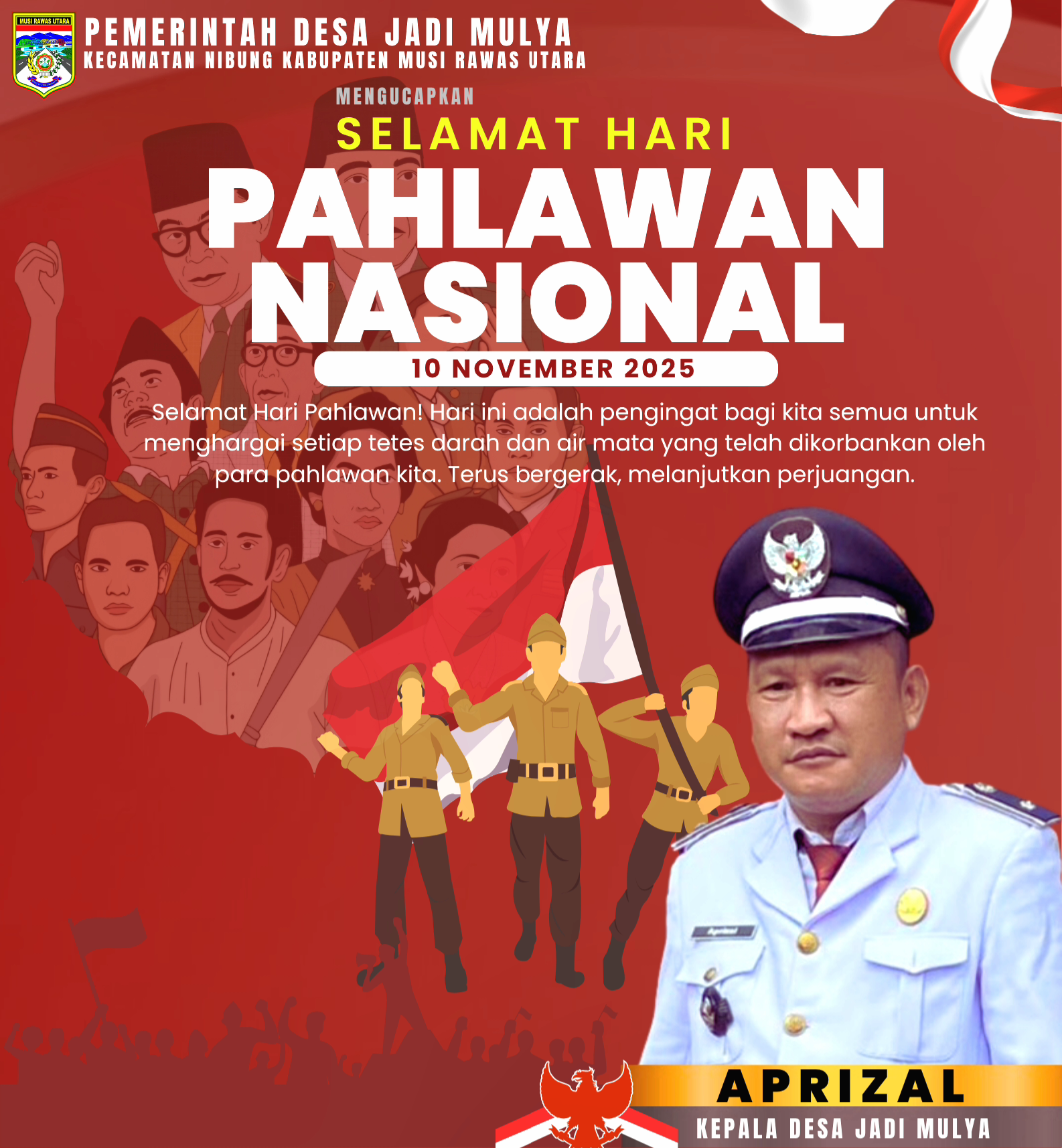 Jadi Mulya Mengucapkan Selamat Hari Pahlawan