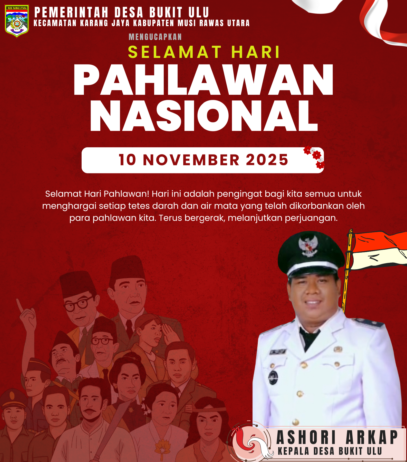 Kds Bukit Ulu mengucapkan Selamat Hari Pahlawan